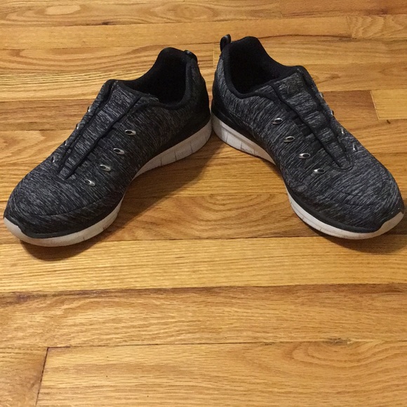 Skechers Shoes Skechers Gray No Tie Slip Ons Air Cool